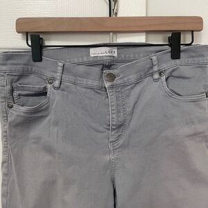 Light gray skinny ankle pants
